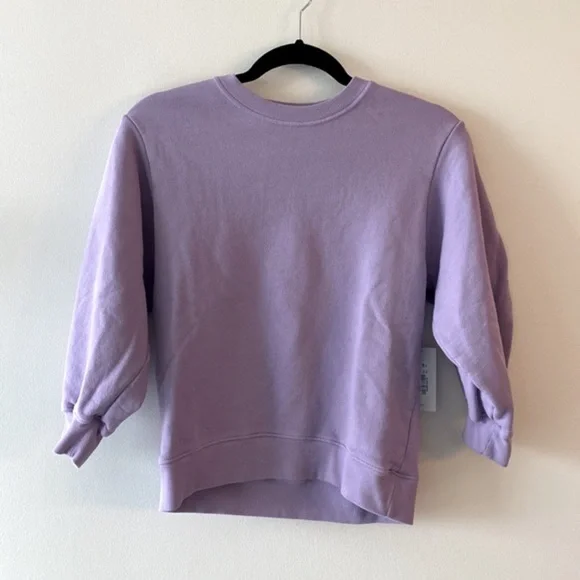 AGOLDE Thora 3/4 Sleeve Sweatshirt in Lunar - Picture 7 of 15